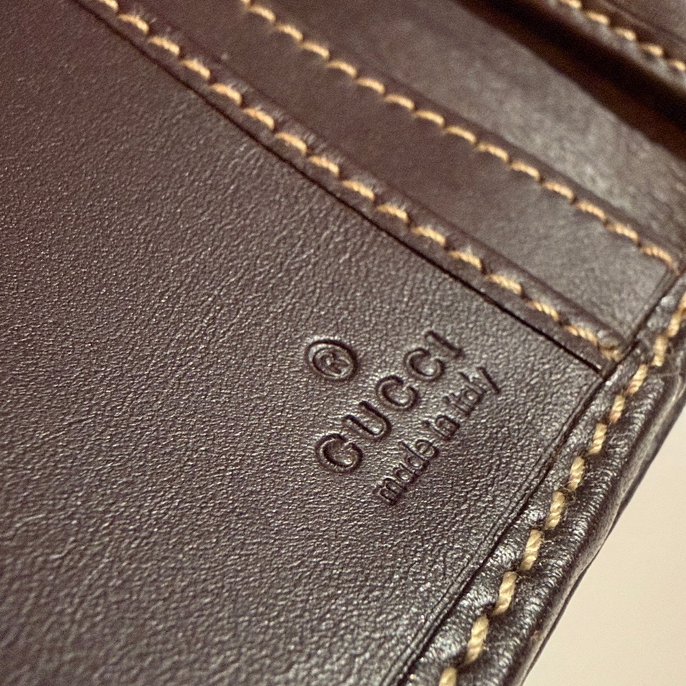 Gucci GG Monogram Long Wallet with Striped Flap Closure - Picture 5 of 8